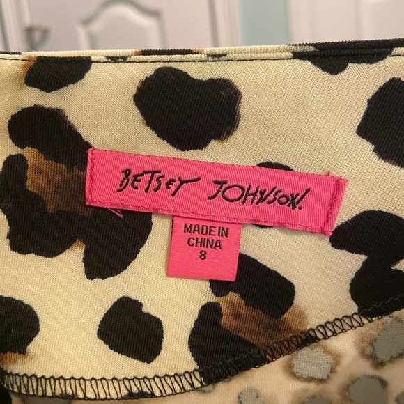 BETSEY Johnson Leopard Print Ruffle Dress - Picture 7 of 8